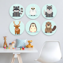Carica l'immagine nel visualizzatore di Gallery, Mini Set Dipingere con i Numeri - Dischi di Ø20cm (6 pezzi) - Racconti del Bosco