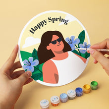 Carica l'immagine nel visualizzatore di Gallery, Mini Set Dipingere con i Numeri - Dischi di Ø20cm (6 pezzi) - Stagioni in Fiore