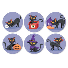 Carica l'immagine nel visualizzatore di Gallery, Mini Set Dipingere con i Numeri - Dischi di Ø20cm (6 pezzi) - Gatti e Stregoneria Figured'Art