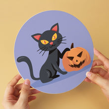 Carica l'immagine nel visualizzatore di Gallery, Mini Set Dipingere con i Numeri - Dischi di Ø20cm (6 pezzi) - Gatti e Stregoneria