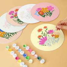 Carica l'immagine nel visualizzatore di Gallery, Mini Set Dipingere con i Numeri - Dischi di Ø20cm (6 pezzi) - Il Giardino Segreto