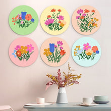 Carica l'immagine nel visualizzatore di Gallery, Mini Set Dipingere con i Numeri - Dischi di Ø20cm (6 pezzi) - Il Giardino Segreto