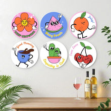 Carica l'immagine nel visualizzatore di Gallery, Mini Set Dipingere con i Numeri - Dischi di Ø20cm (6 pezzi) - Stato d'animo solare