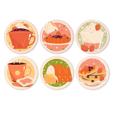Carica l'immagine nel visualizzatore di Gallery, Mini Set Dipingere con i Numeri - Dischi di Ø20cm (6 pezzi) - La Stagione dei Dolci Figured'Art
