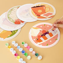 Carica l'immagine nel visualizzatore di Gallery, Mini Set Dipingere con i Numeri - Dischi di Ø20cm (6 pezzi) - La Stagione dei Dolci