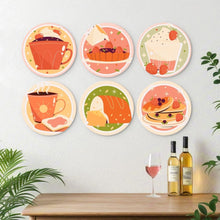 Carica l'immagine nel visualizzatore di Gallery, Mini Set Dipingere con i Numeri - Dischi di Ø20cm (6 pezzi) - La Stagione dei Dolci