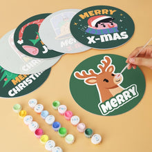 Carica l'immagine nel visualizzatore di Gallery, Mini Set Dipingere con i Numeri - Dischi di Ø20cm (6 pezzi) - Allegria Natalizia 2