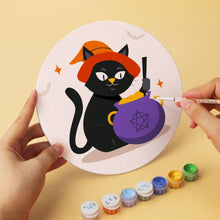 Carica l'immagine nel visualizzatore di Gallery, Mini Set Dipingere con i Numeri - Dischi di Ø20cm (6 pezzi) - Gatti da brivido