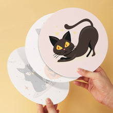 Carica l'immagine nel visualizzatore di Gallery, Mini Set Dipingere con i Numeri - Dischi di Ø20cm (6 pezzi) - Gatti da brivido