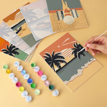 Carica l'immagine nel visualizzatore di Gallery, Mini Set Dipingere con i Numeri 15x20cm (6 pezzi) - Orizzonti Vintage