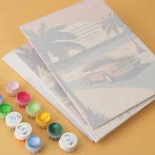 Carica l'immagine nel visualizzatore di Gallery, Mini Set Dipingere con i Numeri 15x20cm (6 pezzi) - Orizzonti Vintage