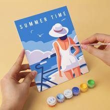 Carica l'immagine nel visualizzatore di Gallery, Mini Set Dipingere con i Numeri 15x20cm (6 pezzi) - Estate di Viaggi
