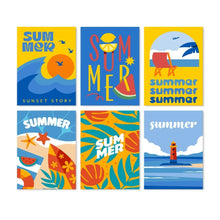 Carica l'immagine nel visualizzatore di Gallery, Mini Set Dipingere con i Numeri 15x20cm (6 pezzi) - Summer Vibes 2 Figured'Art