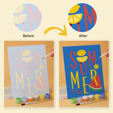 Carica l'immagine nel visualizzatore di Gallery, Mini Set Dipingere con i Numeri 15x20cm (6 pezzi) - Summer Vibes 2