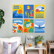 Carica l'immagine nel visualizzatore di Gallery, Mini Set Dipingere con i Numeri 15x20cm (6 pezzi) - Summer Vibes 2