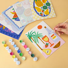Carica l'immagine nel visualizzatore di Gallery, Mini Set Dipingere con i Numeri 15x20cm (6 pezzi) - Bacheca d'Estate