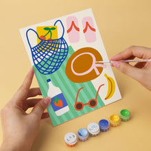 Carica l'immagine nel visualizzatore di Gallery, Mini Set Dipingere con i Numeri 15x20cm (6 pezzi) - Bacheca d'Estate