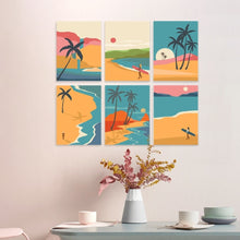 Carica l'immagine nel visualizzatore di Gallery, Mini Set Dipingere con i Numeri 15x20cm (6 pezzi) - Costa Dorata