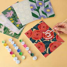 Carica l'immagine nel visualizzatore di Gallery, Mini Set Dipingere con i Numeri 15x20cm (6 pezzi) - Fiori Vivaci