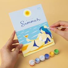 Carica l'immagine nel visualizzatore di Gallery, Mini Set Dipingere con i Numeri 15x20cm (6 pezzi) - Brezza di Limone