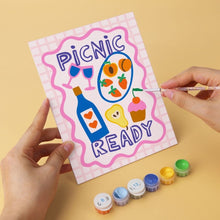 Carica l'immagine nel visualizzatore di Gallery, Mini Set Dipingere con i Numeri 15x20cm (6 pezzi) - Picnic Fruttato