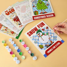 Carica l'immagine nel visualizzatore di Gallery, Mini Set Dipingere con i Numeri 15x20cm (6 pezzi) - Natale a Fumetti