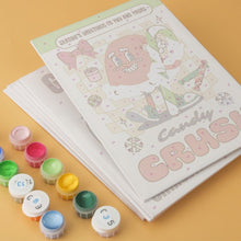 Carica l'immagine nel visualizzatore di Gallery, Mini Set Dipingere con i Numeri 15x20cm (6 pezzi) - Natale a Fumetti