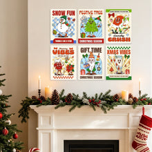 Carica l'immagine nel visualizzatore di Gallery, Mini Set Dipingere con i Numeri 15x20cm (6 pezzi) - Natale a Fumetti