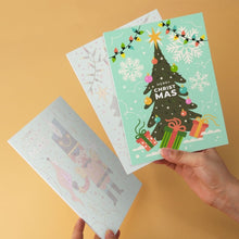 Carica l'immagine nel visualizzatore di Gallery, Mini Set Dipingere con i Numeri 15x20cm (6 pezzi) - Natale in Verde Menta