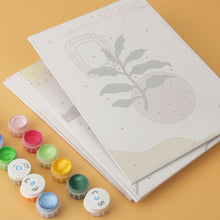 Carica l'immagine nel visualizzatore di Gallery, Mini Set Dipingere con i Numeri 15x20cm (6 pezzi) - Linee e Foglie