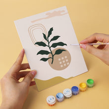 Carica l'immagine nel visualizzatore di Gallery, Mini Set Dipingere con i Numeri 15x20cm (6 pezzi) - Linee e Foglie
