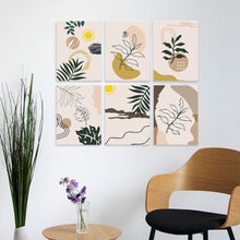 Carica l'immagine nel visualizzatore di Gallery, Mini Set Dipingere con i Numeri 15x20cm (6 pezzi) - Linee e Foglie