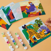 Carica l'immagine nel visualizzatore di Gallery, Mini Set Dipingere con i Numeri 20x20cm (6 pezzi) - Amici Animali