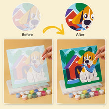 Carica l'immagine nel visualizzatore di Gallery, Mini Set Dipingere con i Numeri 20x20cm (6 pezzi) - Amici Animali