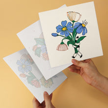 Carica l'immagine nel visualizzatore di Gallery, Mini Set Dipingere con i Numeri 20x20cm (6 pezzi) - Fiori Raccolti a Mano