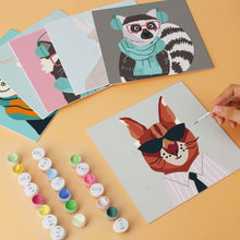 Carica l'immagine nel visualizzatore di Gallery, Mini Set Dipingere con i Numeri 20x20cm (6 pezzi) - Creature con Stile
