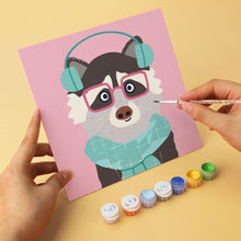 Carica l'immagine nel visualizzatore di Gallery, Mini Set Dipingere con i Numeri 20x20cm (6 pezzi) - Creature con Stile