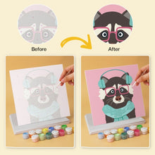 Carica l'immagine nel visualizzatore di Gallery, Mini Set Dipingere con i Numeri 20x20cm (6 pezzi) - Creature con Stile