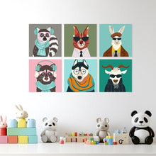 Carica l'immagine nel visualizzatore di Gallery, Mini Set Dipingere con i Numeri 20x20cm (6 pezzi) - Creature con Stile