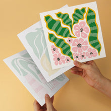 Carica l'immagine nel visualizzatore di Gallery, Mini Set Dipingere con i Numeri 20x20cm (6 pezzi) - Pattern di Forme Botaniche