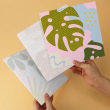 Carica l'immagine nel visualizzatore di Gallery, Mini Set Dipingere con i Numeri 20x20cm (6 pezzi) - Pattern di Foglie