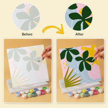 Carica l'immagine nel visualizzatore di Gallery, Mini Set Dipingere con i Numeri 20x20cm (6 pezzi) - Pattern di Foglie