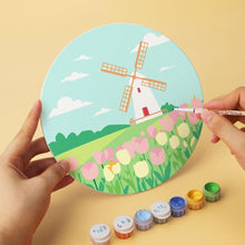 Carica l'immagine nel visualizzatore di Gallery, Mini Set Dipingere con i Numeri - Dischi di Ø20cm (6 pezzi) - Paesaggi da Sogno