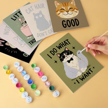 Carica l'immagine nel visualizzatore di Gallery, Mini Set Dipingere con i Numeri 15x20cm (6 pezzi) - Gattitudine