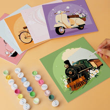 Carica l'immagine nel visualizzatore di Gallery, Mini Set Dipingere con i Numeri 20x20cm (6 pezzi) - Mezzi Retrò