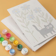 Carica l'immagine nel visualizzatore di Gallery, Mini Set Dipingere con i Numeri 15x20cm (6 pezzi) - Gatti Curiosi 1