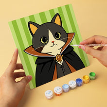 Carica l'immagine nel visualizzatore di Gallery, Mini Set Dipingere con i Numeri 20x20cm (6 pezzi) - Gatti Fantasy