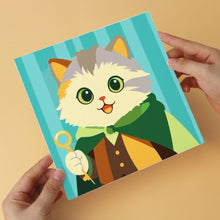 Carica l'immagine nel visualizzatore di Gallery, Mini Set Dipingere con i Numeri 20x20cm (6 pezzi) - Gatti Fantasy