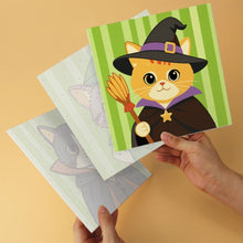 Carica l'immagine nel visualizzatore di Gallery, Mini Set Dipingere con i Numeri 20x20cm (6 pezzi) - Gatti Fantasy