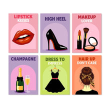 Carica l'immagine nel visualizzatore di Gallery, Mini Set Dipingere con i Numeri 15x20cm (6 pezzi) - La Squadra del Glamour Figured'Art
